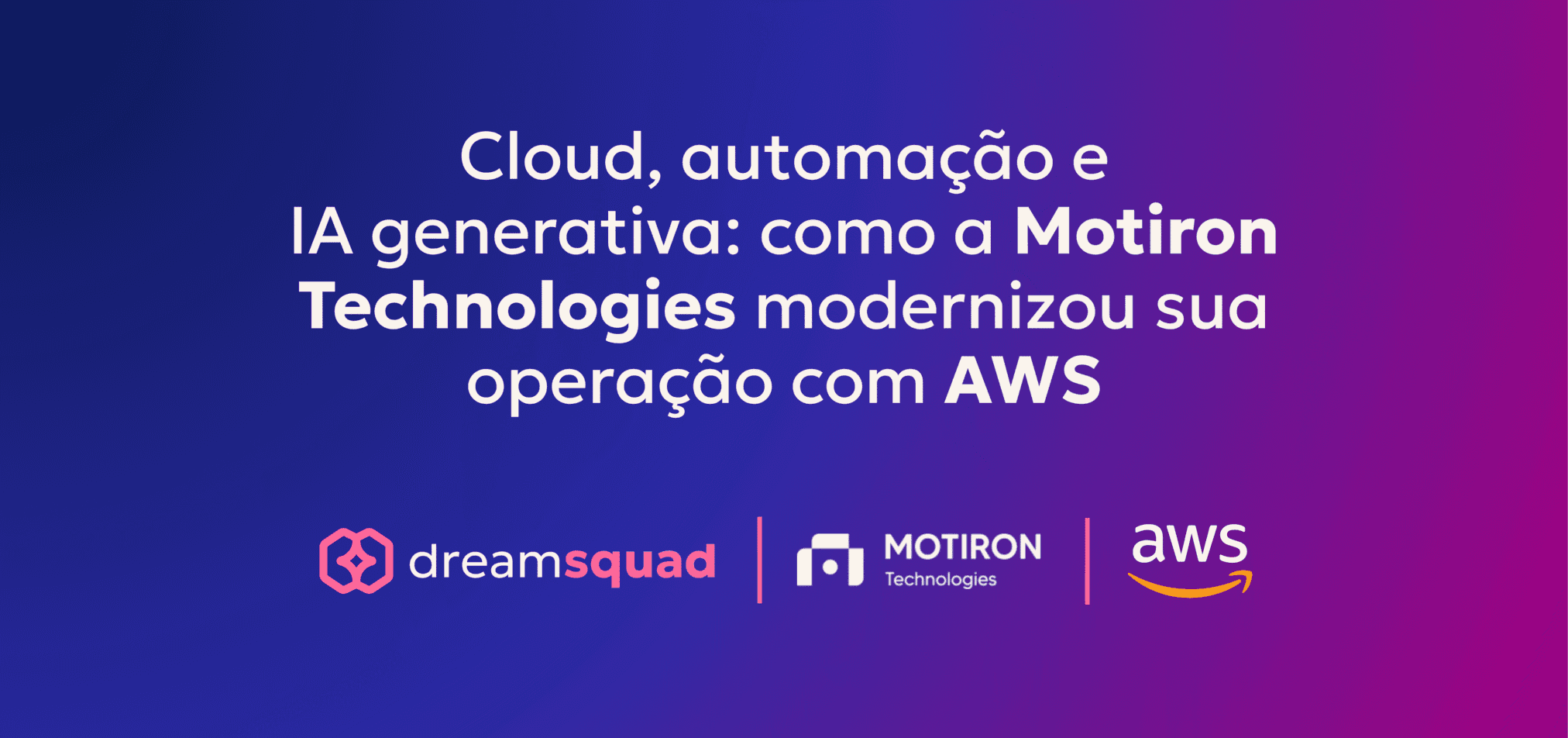 Modernização da operação com AWS
